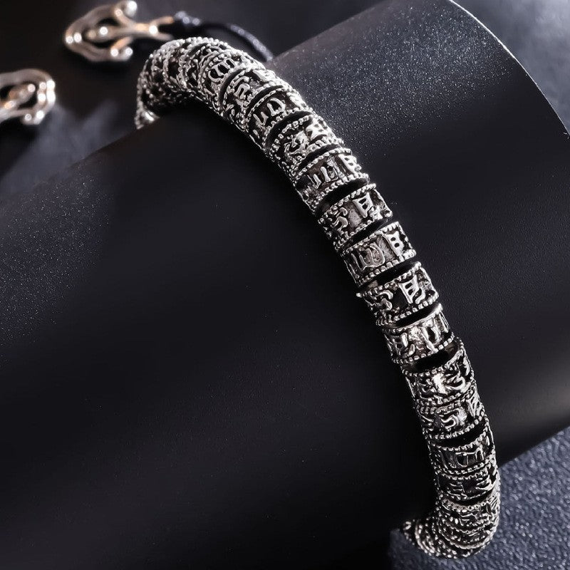 Wholesale Tibetan Six-word Mantra Hand-woven Coiled Bracelet